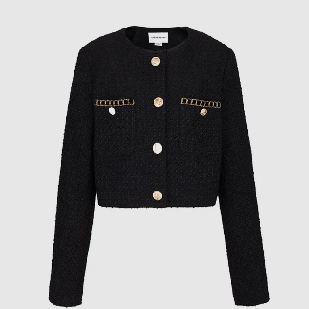 PATCH POCKET TWEED JACKET